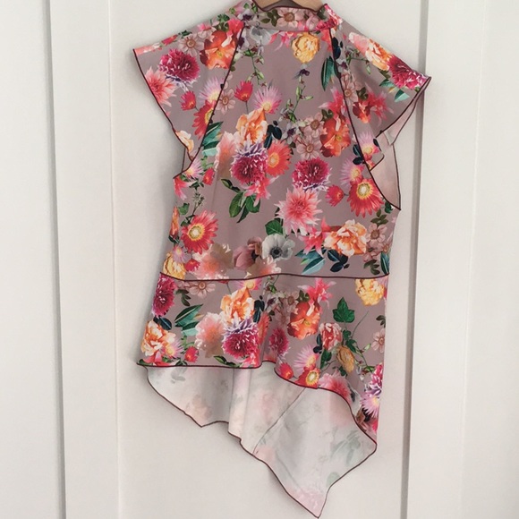 🌸 NWT Zara Printed Top L - Picture 7 of 12